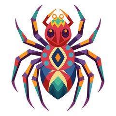 Spider Colorful Vector.