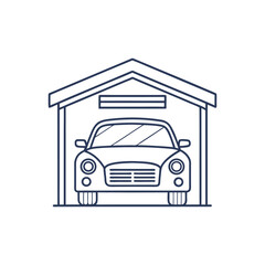 Garage icon vector illustration