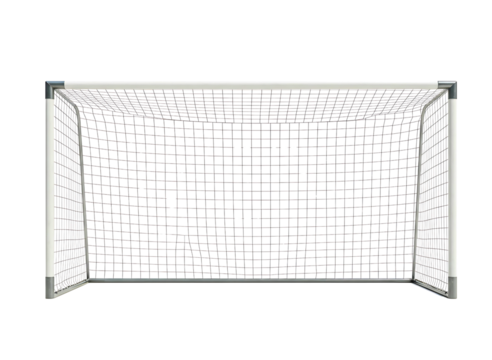 Soccer goal net isolated on transparent background