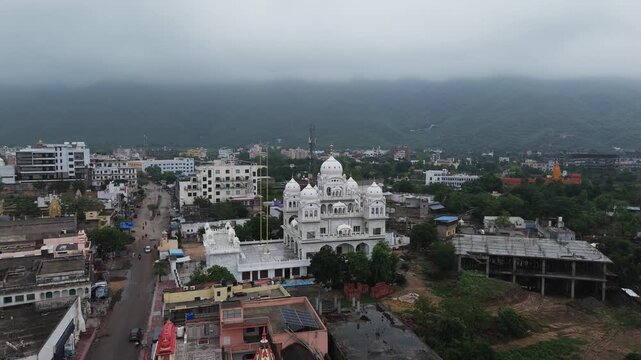 Ancient holy pilgrimage city Pushkar temple Sahib Gurudwara