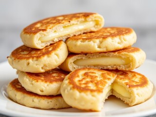 donuts on a white background
