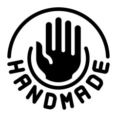 hand made glyph icon