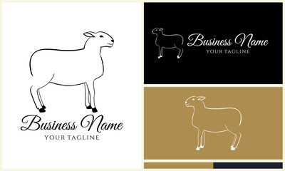 Sheep Logo Design Variations. (82)