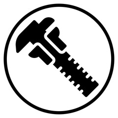 caliper glyph icon
