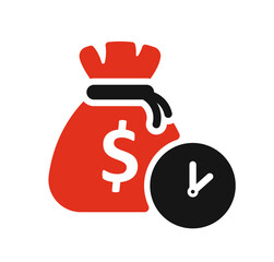 Illustration of money planning. Editable vector