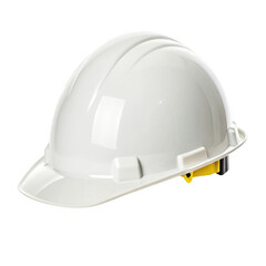 Fototapeta premium White hard hat isolated on transparent background