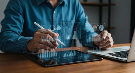 Data Analysis with Tablet and Pen in a Business Setting