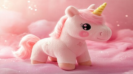 Pink Unicorn Plush Toy