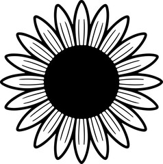 flower on black background