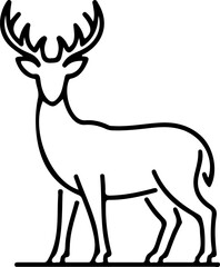 deer silhouette vector