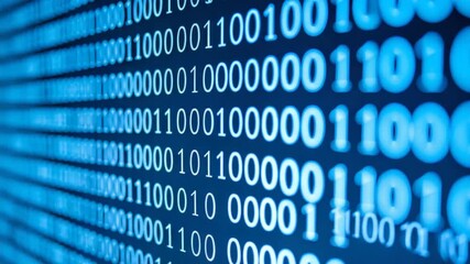 Binary code pattern digital technology - Powered by Adobe