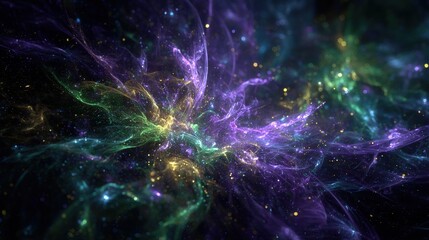 Fototapeta premium Abstract Colorful Cosmic Nebula