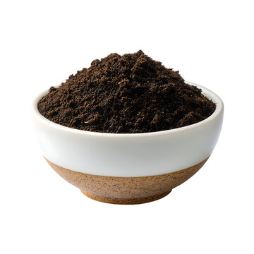 Dark brown powder in a small bowl
