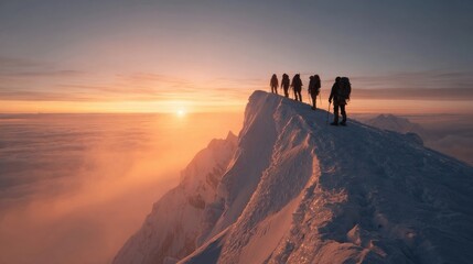 sunset in the mountains