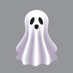 halloween ghost cartoon vector illustration design