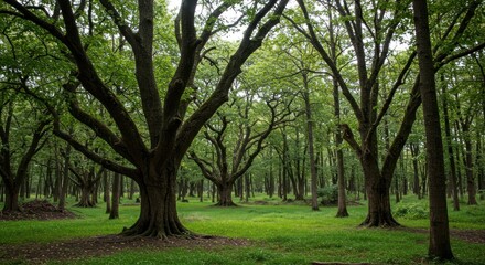 Obraz premium Dense forest scene