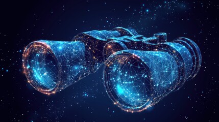Abstract binoculars in space