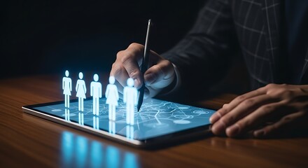 Personified Data Analysis on a Tablet in Low Light