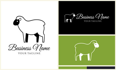 Sheep Logo Design Variations. (8)