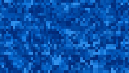 Fototapeta premium Abstract pixelated blue background