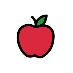 red apple vector illustration icon