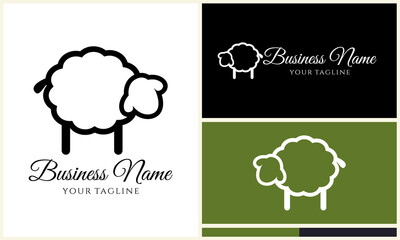 Sheep Logo Design Variations.