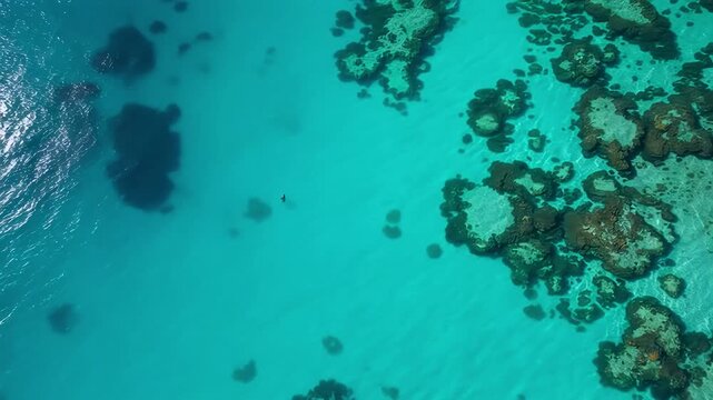 An abstract blue and green textured background with a paint-like design Best quality HD Video Footage