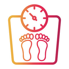 weight Line Gradient Icon