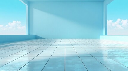 Obraz premium empty white room