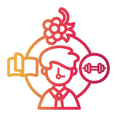 daily Line Gradient Icon