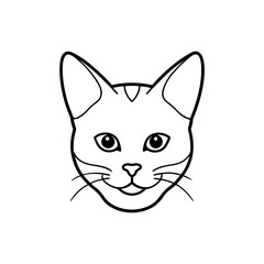 Obraz premium cat head .svg