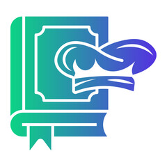 recipe book Gradient icon