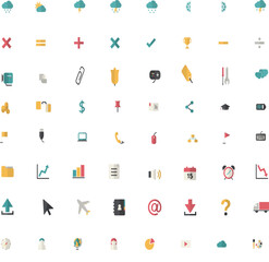  Modern Flat Design Icon Set for Web and Mobile Applications

