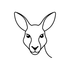kangaroo head  .svg