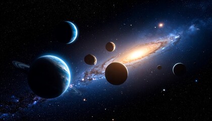 Cosmic planets in a galaxy