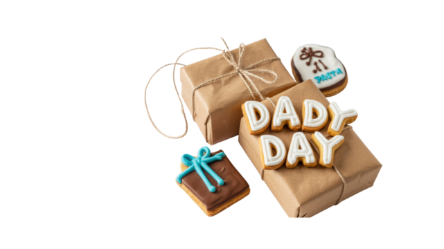 Happy Father's Day Gift Cookies and Presents