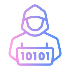 hacker Line Gradient Icon