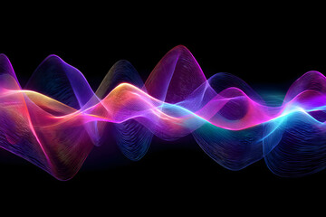 Colorful sound wave