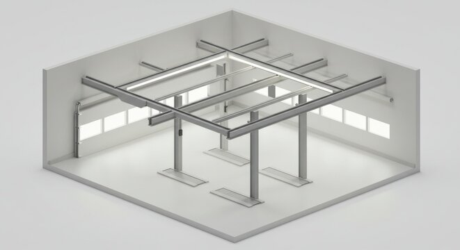 Industrial crane system diagram