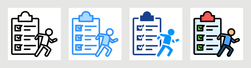 Action Plan Collection Set Multiple Style