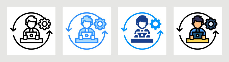Work Process Collection Set Multiple Style
