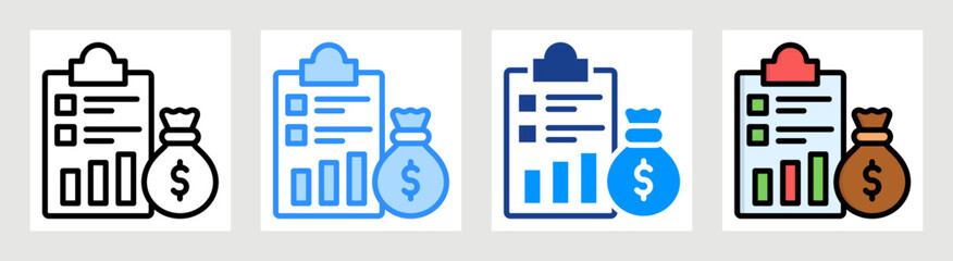 Financial Statement Collection Set Multiple Style
