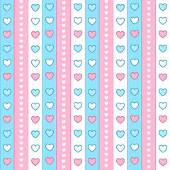 seamless pattern with hearts