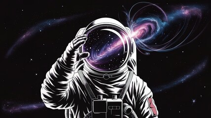 Astronauts and the Universe – Cosmos Fantasy Illustrations