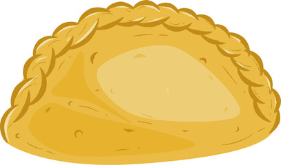 Pastel with Vermicelli Filling Vector – Indonesian Fried Snack