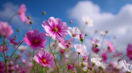 Fototapeta premium pink cosmos flowers