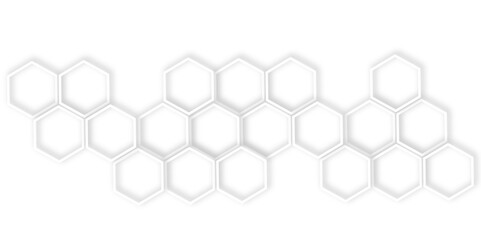 Futuristic 3D White Light  out line hexagon  Geometric Structure Featuring Abstract Polygonal Honeycomb Pattern, Technology-Inspired Design, and a Luxurious, Modern Vector Background for Innovation