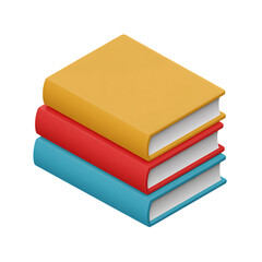 Stack of Books: Colorful Textbooks, Education, Learning Resources