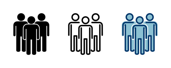 Obraz premium people icon vector isolated on white background. person icon. User vector icon