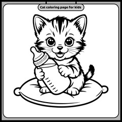 cat coloring book for kids